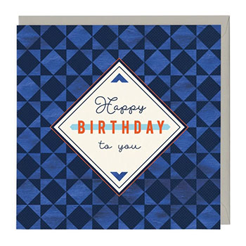 Card Geometric Happy Birthday To You